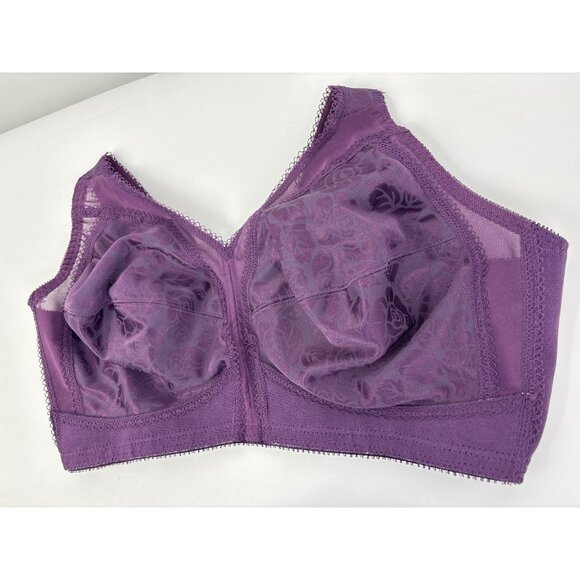 Playtex 18 Hour Shoulder Comfort Wireless Full Coverage Bra 4693 Plum 38DD - Picture 3 of 5